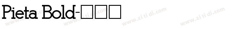 Pieta Bold字体转换
